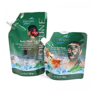 アルミホイルの死海の泥の顔のマスクの口の袋のマイラーは液体化粧品の顔のマスクの顔のクリームのための口の袋の袋を立てます