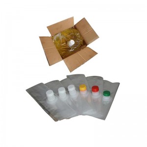 箱の飲料水のジュースの液体によって満たされる注文のポリ袋ミルクのための5つのL無菌パッケージ袋